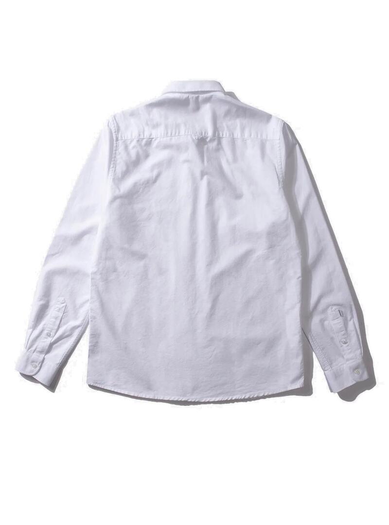 Edmmond Studios BD Shirt Duck Oxford Camisa Hombre Blanca