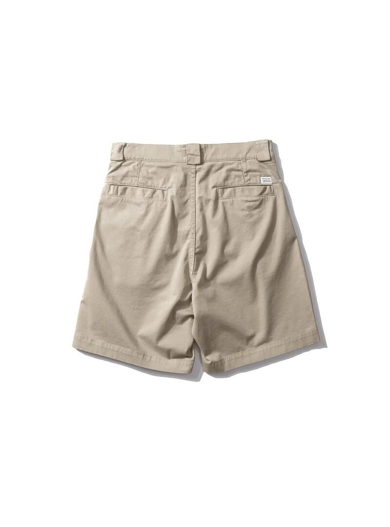 Edmmond Studios Belt Loop Bermuda Hombre Beige