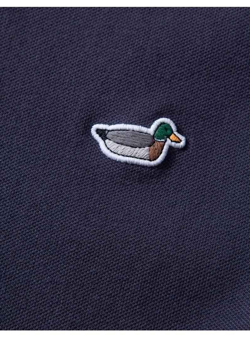 Edmmond Studios Pique Duck Camisa Hombre Azul Marino