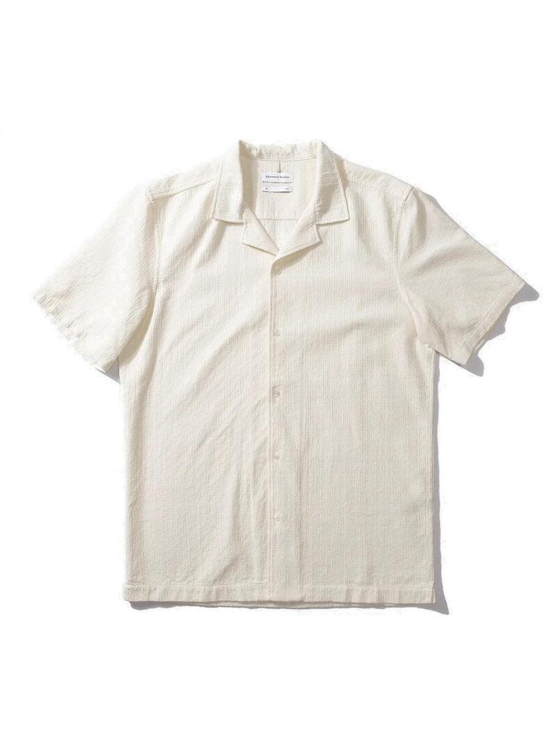 Edmmond Studios Artisan Short Sleeve Camisa Hombre Beige