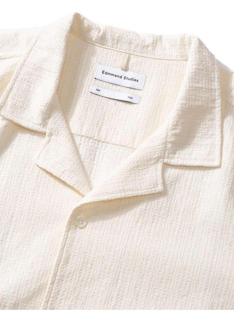 Edmmond Studios Artisan Short Sleeve Camisa Hombre Beige