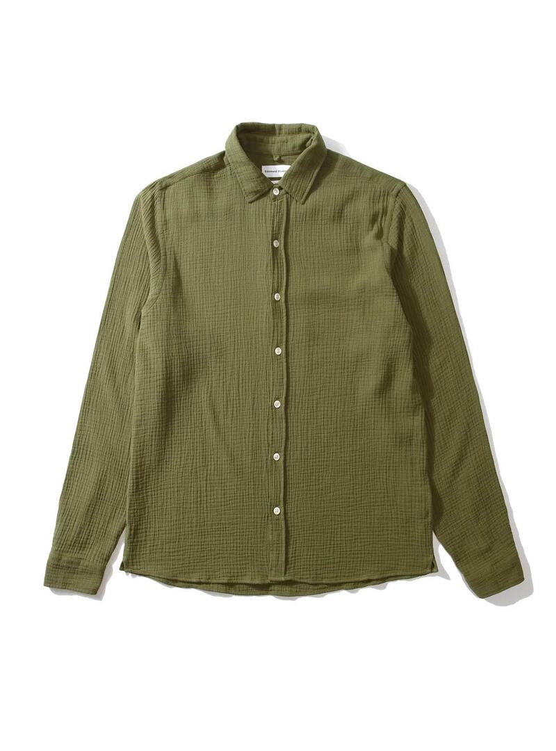Edmmond Studios Snap Camisa Hombre Verde
