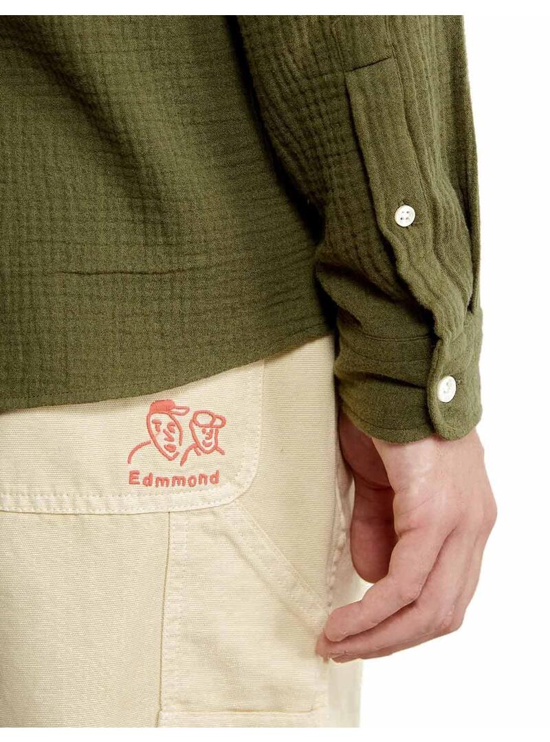 Edmmond Studios Snap Camisa Hombre Verde