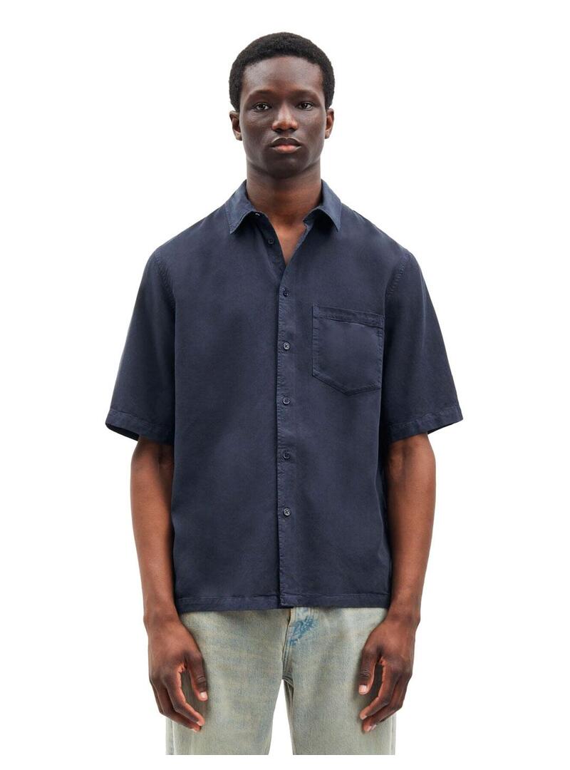 Camisa Samsoe Samsoe Sataro Azul Marino