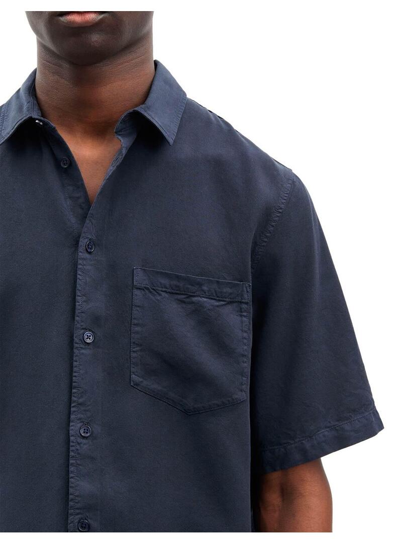 Camisa Samsoe Samsoe Sataro Azul Marino