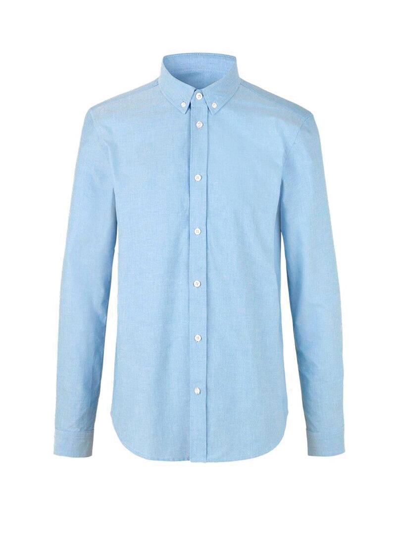 Camisa Oxford Samsoe Samsoe Liam Azul