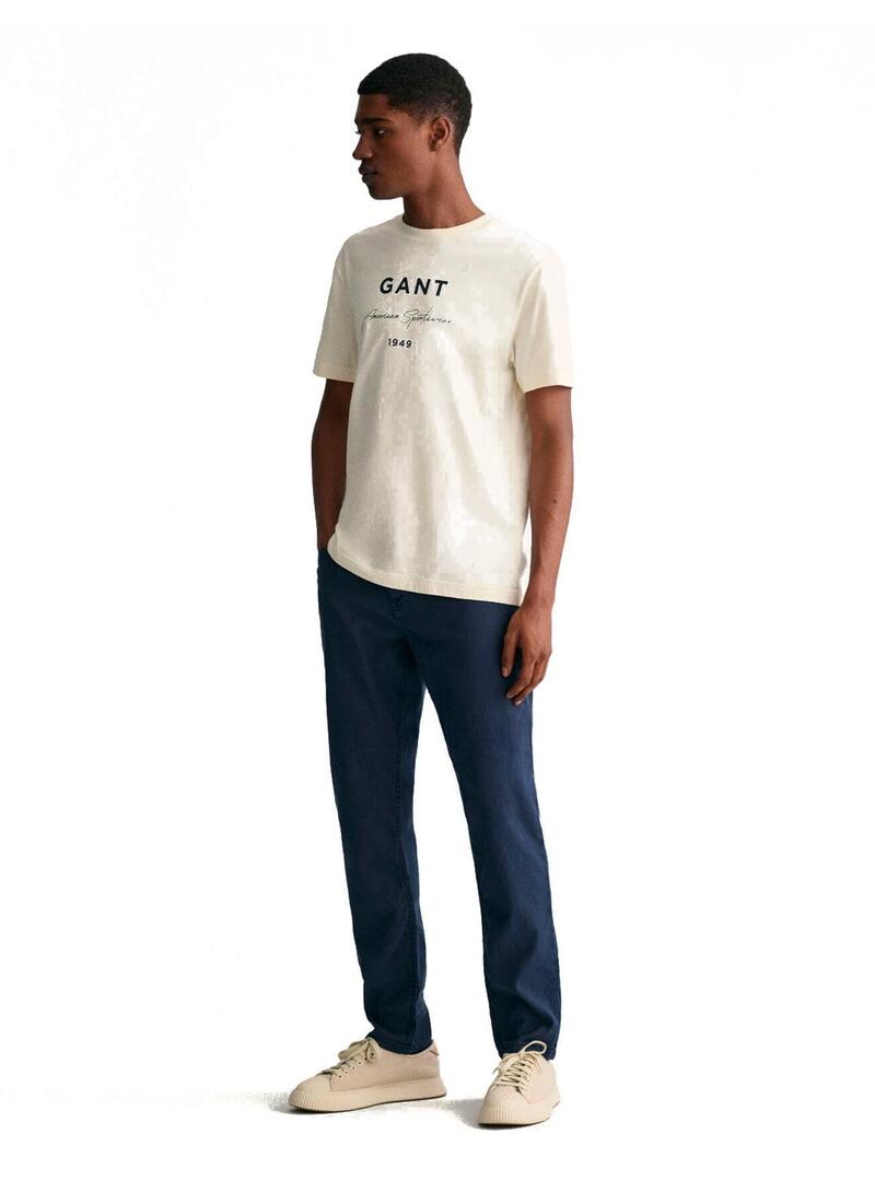Gant  Vaqueros Slim Fit Hombre Algodón y Lino