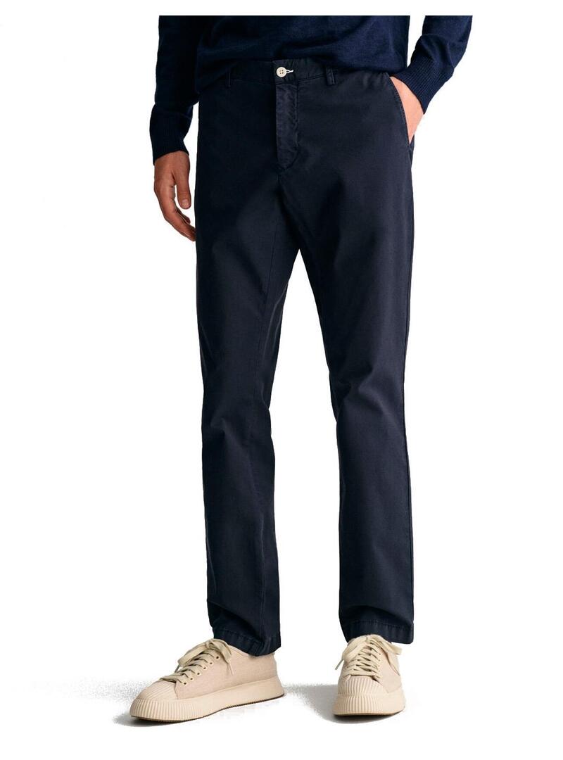 Gant Pantalones Chinos Slim Fit Hombre Azul Marino