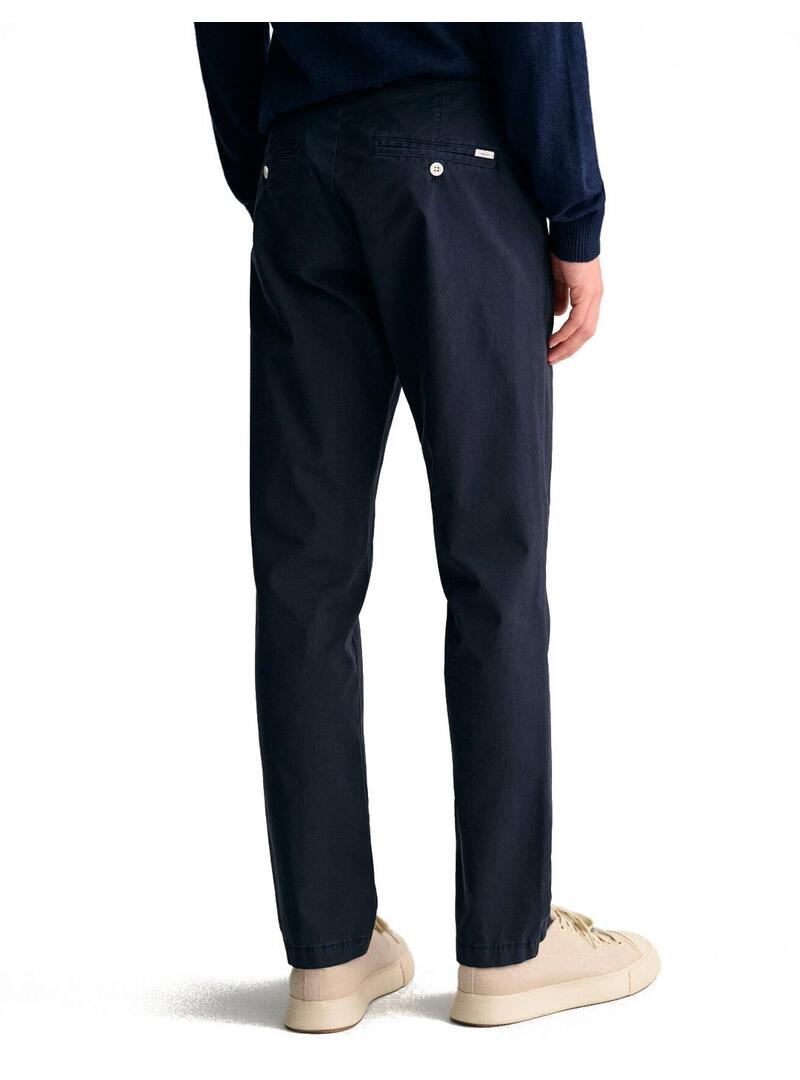 Gant Pantalones Chinos Slim Fit Hombre Azul Marino