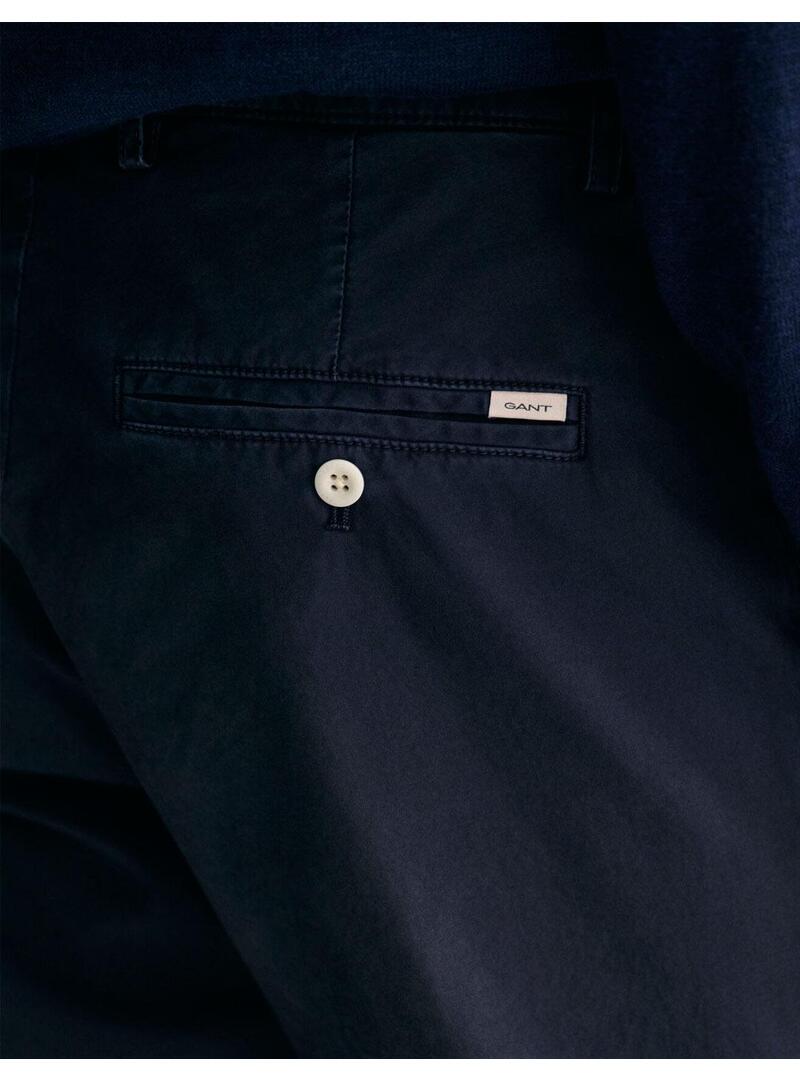 Gant Pantalones Chinos Slim Fit Hombre Azul Marino