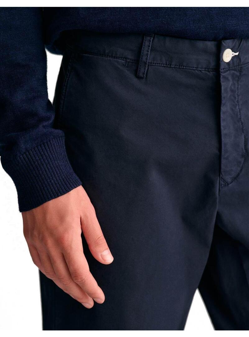 Gant Pantalones Chinos Slim Fit Hombre Azul Marino