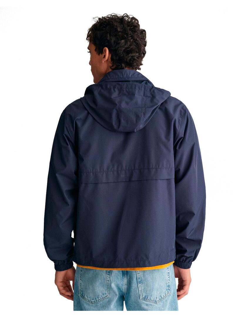 Gant Chaqueta Impermeable Hombre Azul Marino