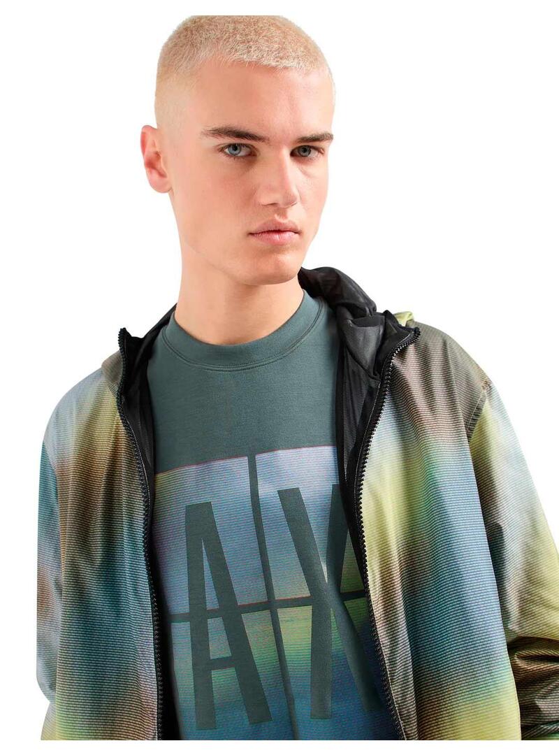 Armani Exchange Sudadera Verde Logo Hombre Verde