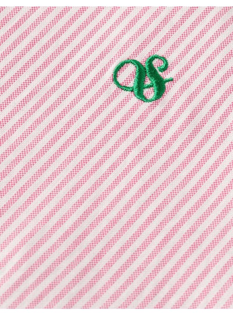 Scotch Soda Essential Oxford Stripe Camisa Hombre Rosa