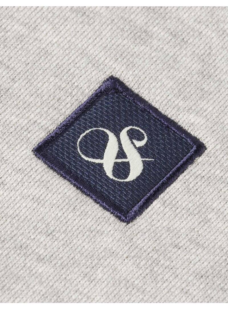 Scotch Soda Essential Logo Badge Sudadera Cremallera Gris