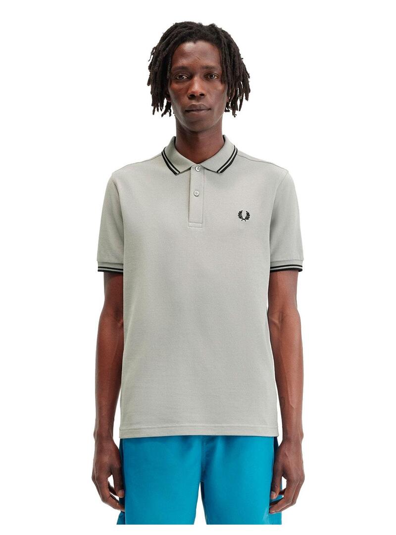 Fred Perry M3600 Polo Hombre Franjas Granate