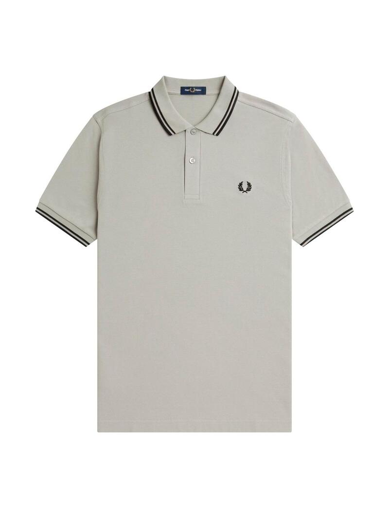 Polo Fred Perry M3600 Franjas Gris