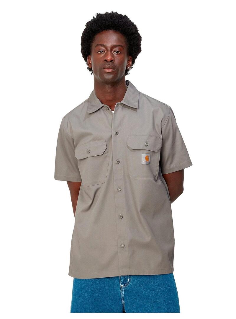 Carhartt S/S Master Shirt Camisa Hombre Gris