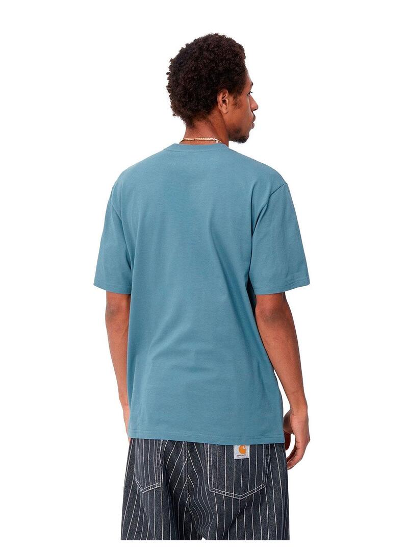 Carhartt S/S Art Supply Camiseta Hombre Azul