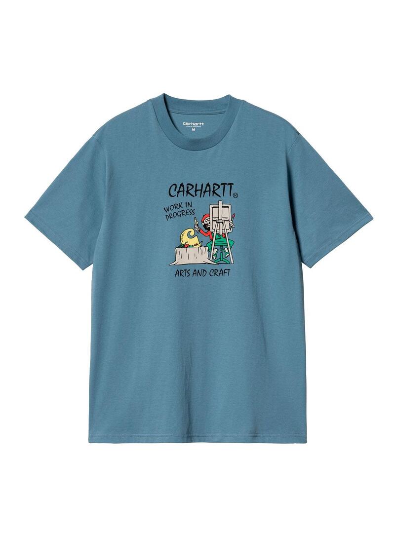 Carhartt S/S Art Supply Camiseta Hombre Azul