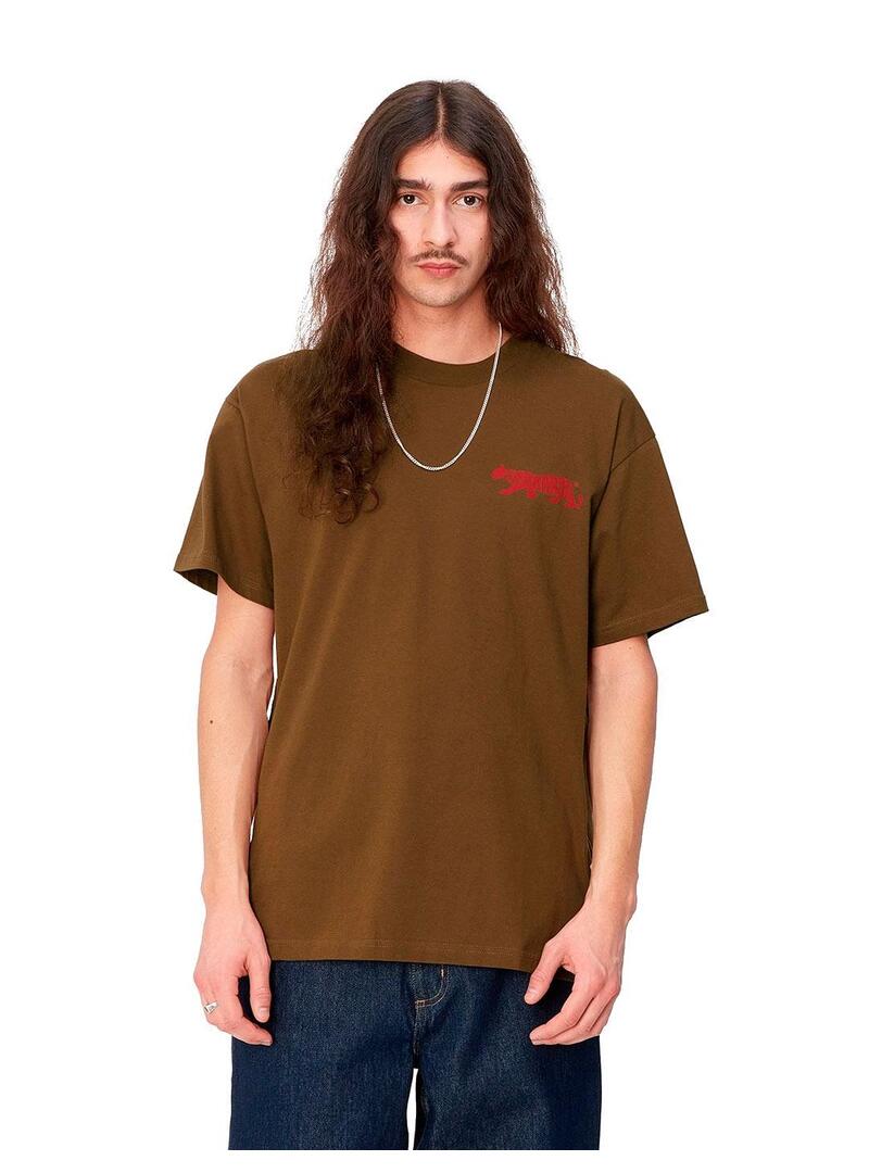 Carhartt S/S Rocky Camiseta Hombre Marrón