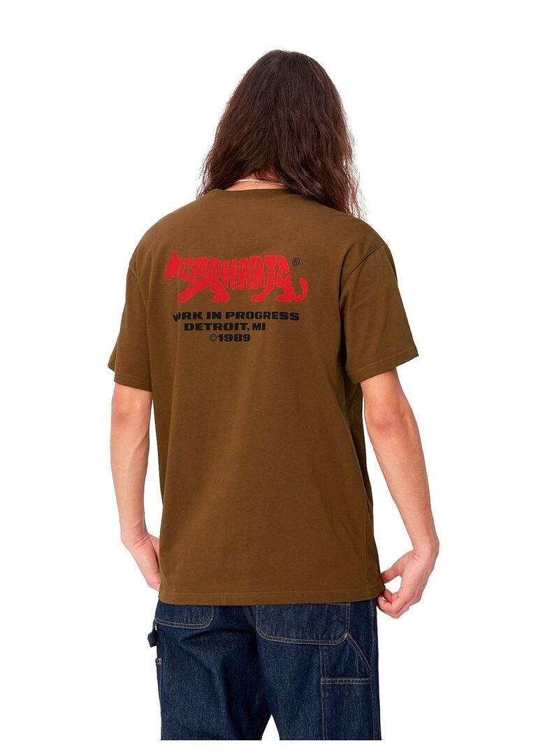 Carhartt S/S Rocky Camiseta Hombre Marrón