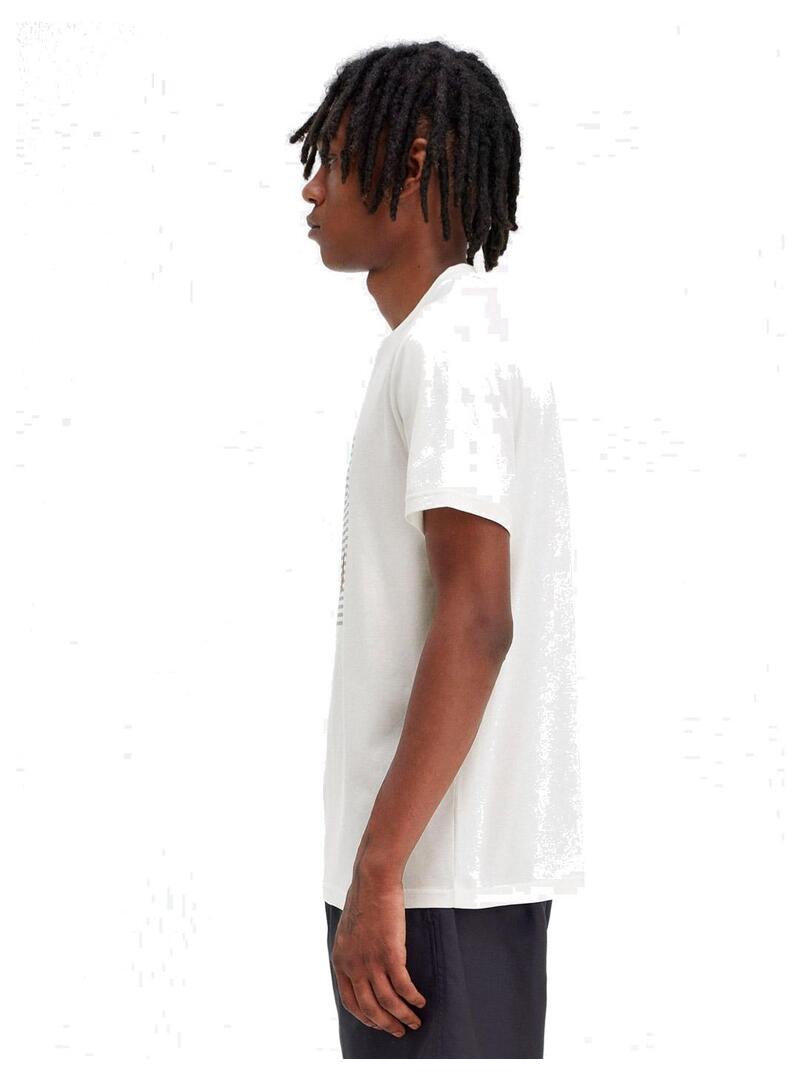 Fred Perry Camiseta Hombre Rayas Laurel Wreath Blanca