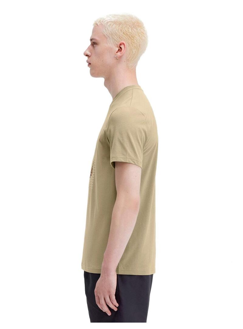 Fred Perry Camiseta Hombre Rayas Laurel Wreath Beige