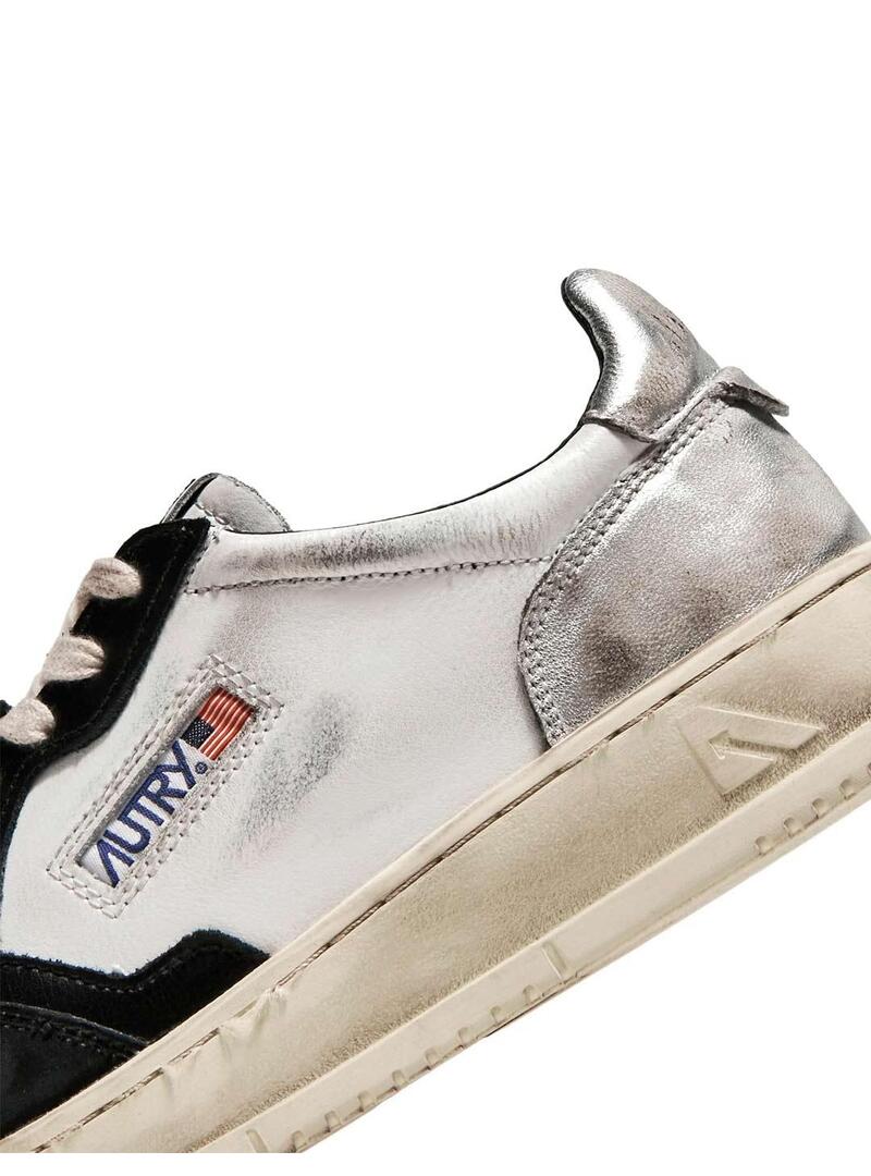 Autry Super Vintage NAVLWSV11 Zapatilla Mujer Blanca Negra