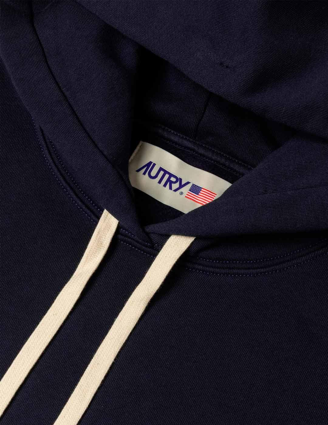 Autry Sudadera Capucha Hombre Azul Marino