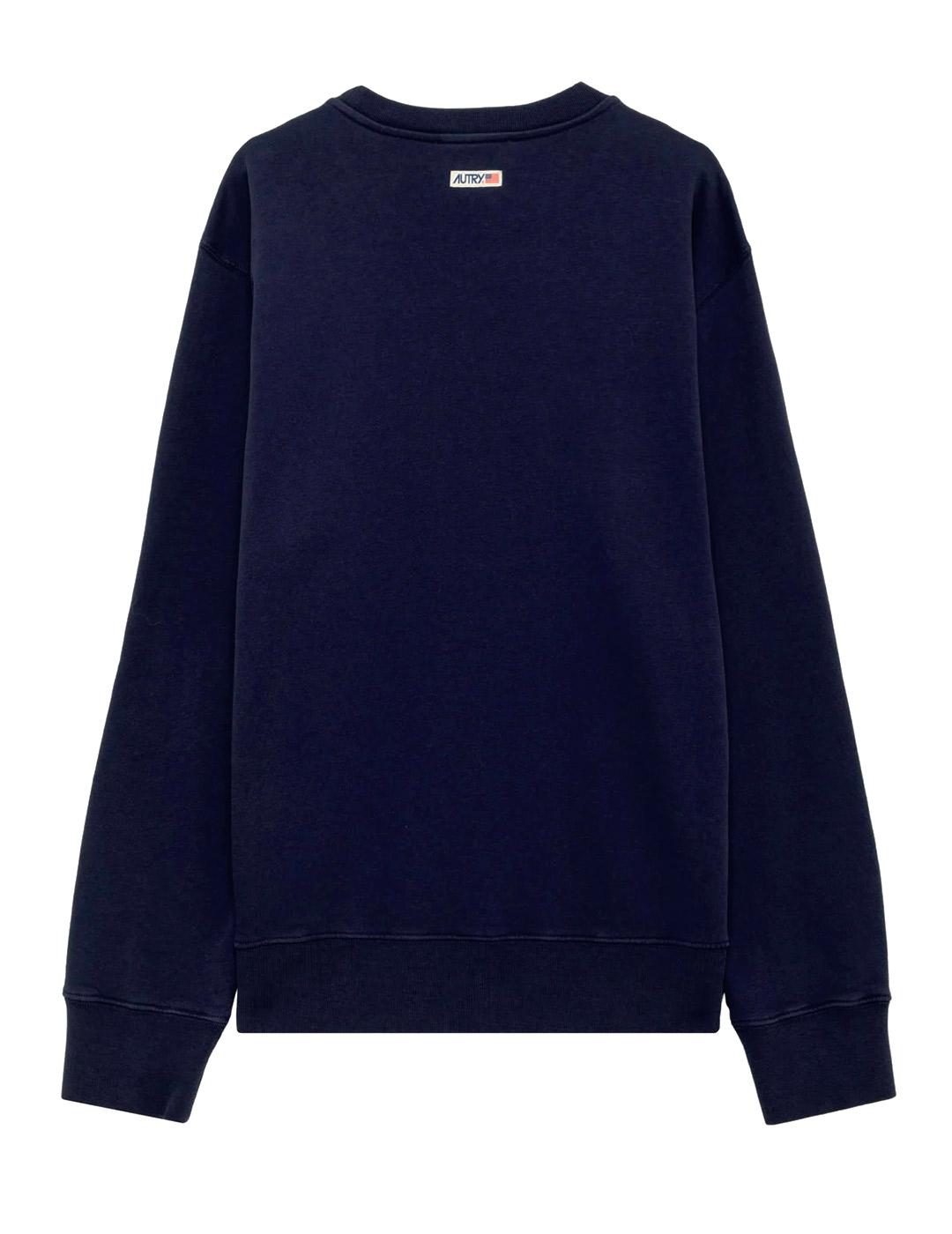 Autry Cuello Redondo Sudadera Hombre Azul Marino
