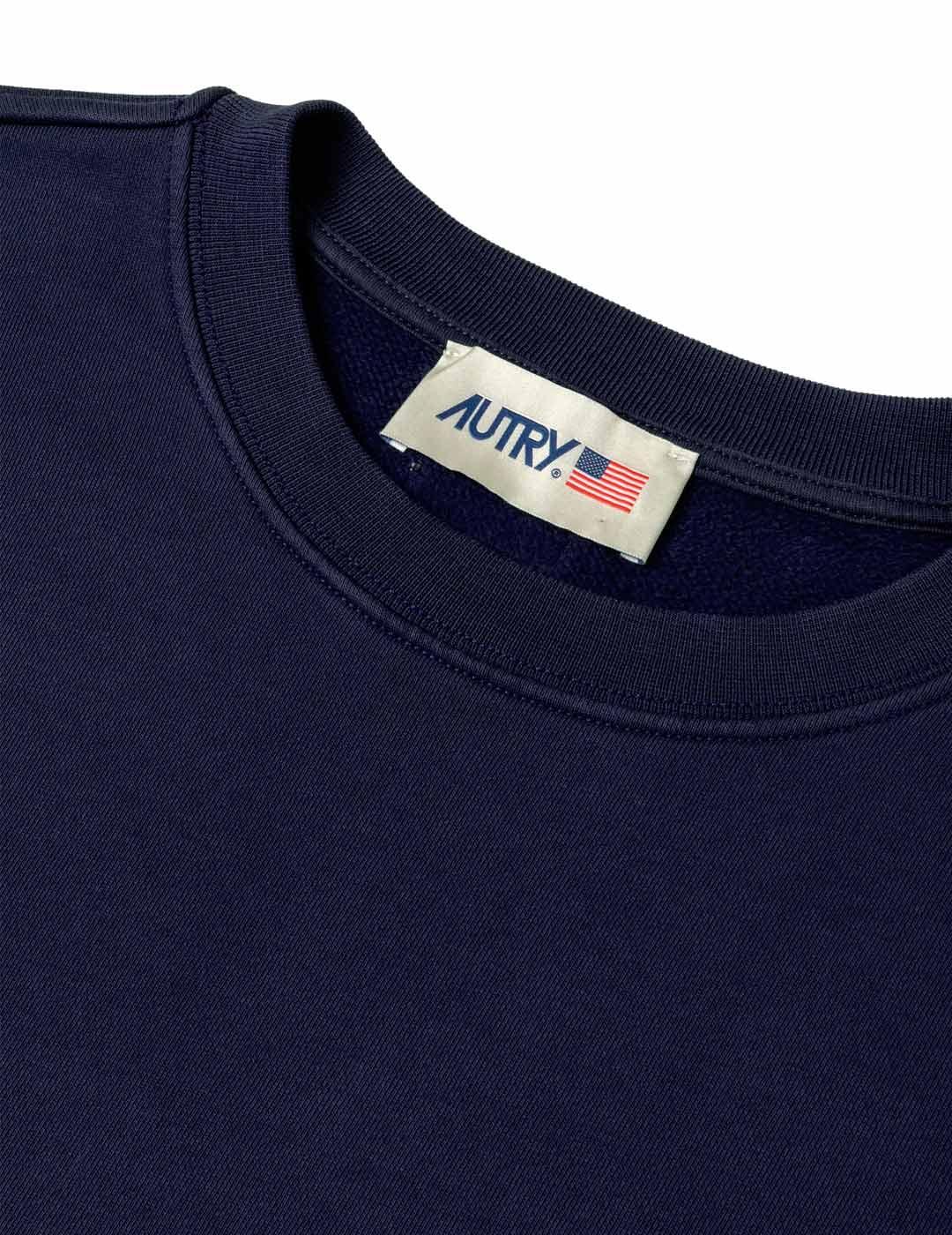 Autry Cuello Redondo Sudadera Hombre Azul Marino