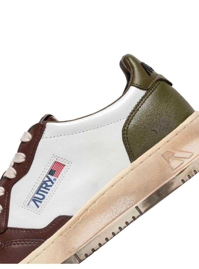 Autry Super Vintage AVLWVL03 Zapatilla Mujer Blanca Marrón