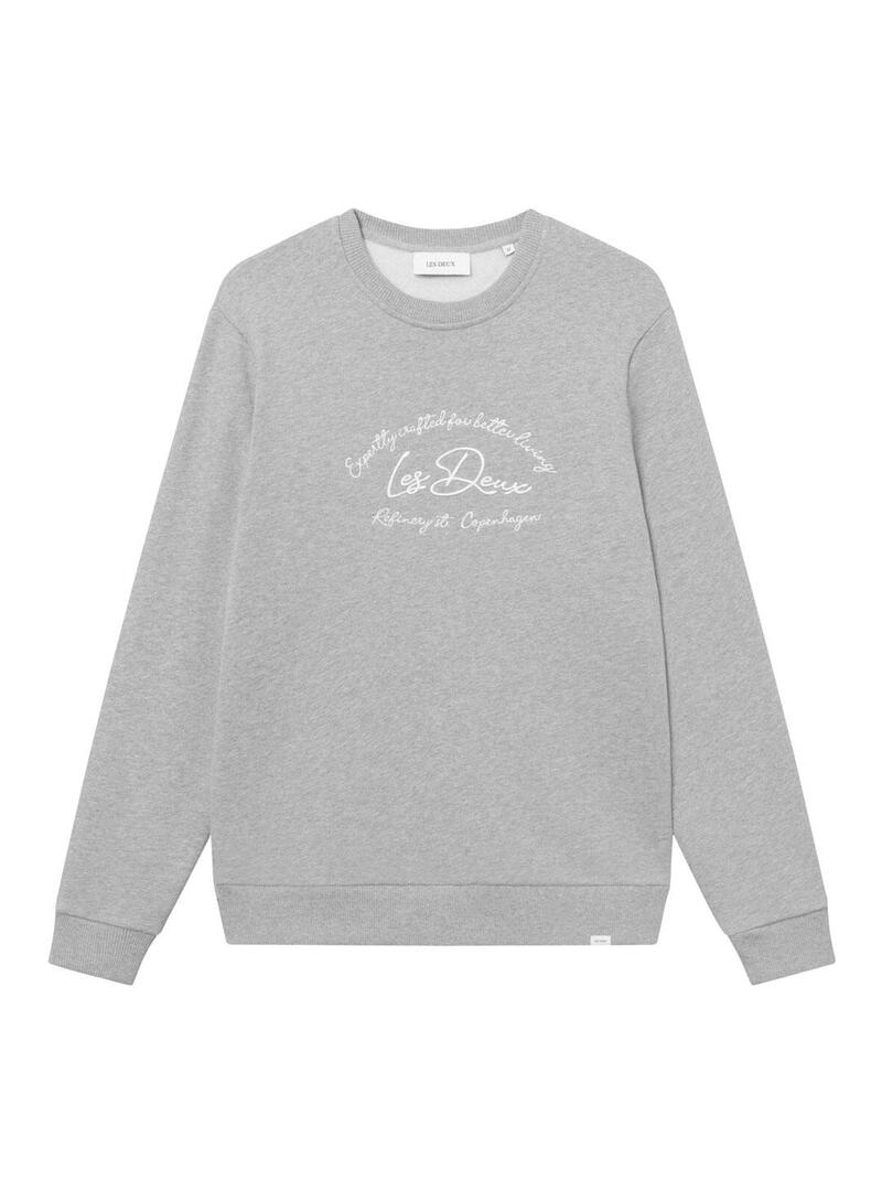 Les Deux Camden Sudadera Hombre Gris