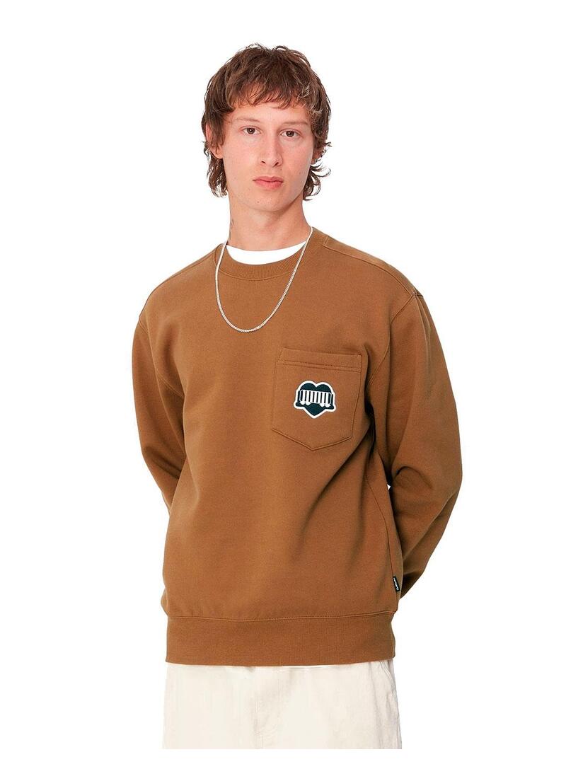 Carhartt Heart Train Pocket Sudadera Hombre Camel