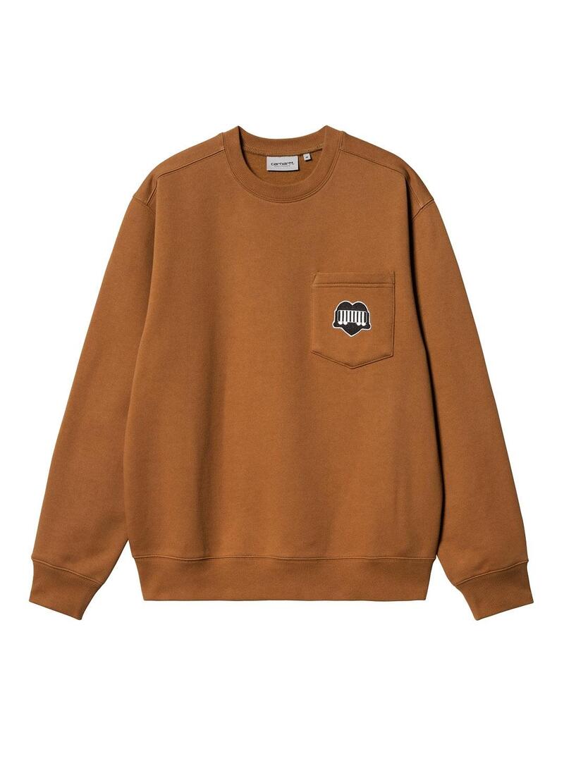 Carhartt Heart Train Pocket Sudadera Hombre Camel