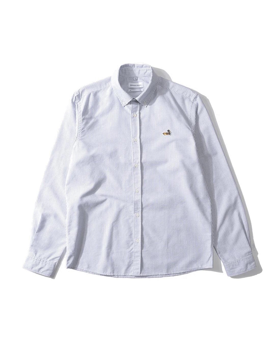 Edmmond Studios BD Striped Duck Edition Camisa Hombre Gris
