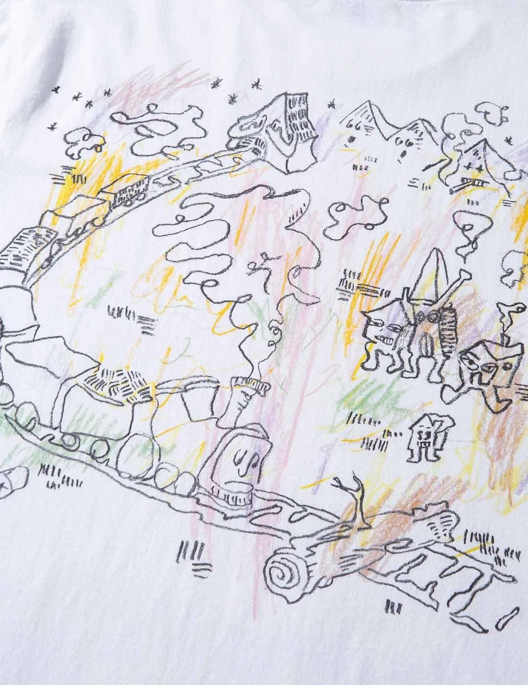 Edmmond Studios Train Camiseta Hombre Blanca