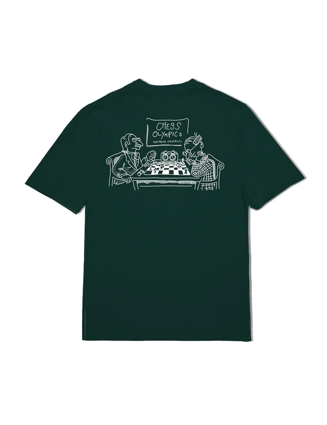 Edmmond Studios Chess Olympics Camiseta Hombre Verde