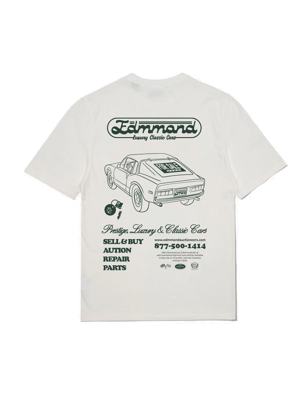 Edmmond Studios Luxury Cars Camiseta Hombre Blanca