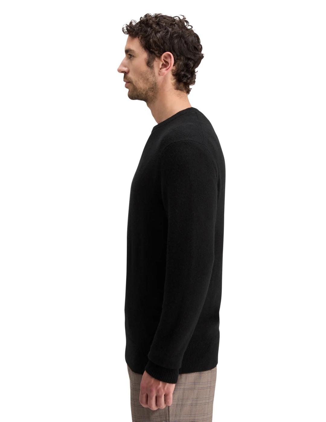 Scotch-Soda Jersey Cuello Redondo Hombre Negro