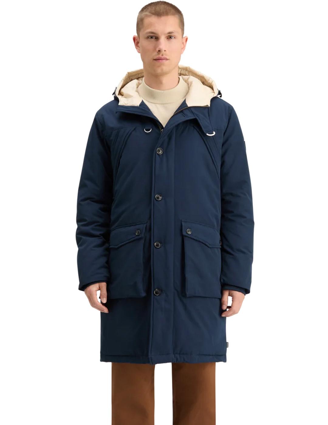 Scotch-Soda Parka Repelente Al Agua Hombre Azul Marino
