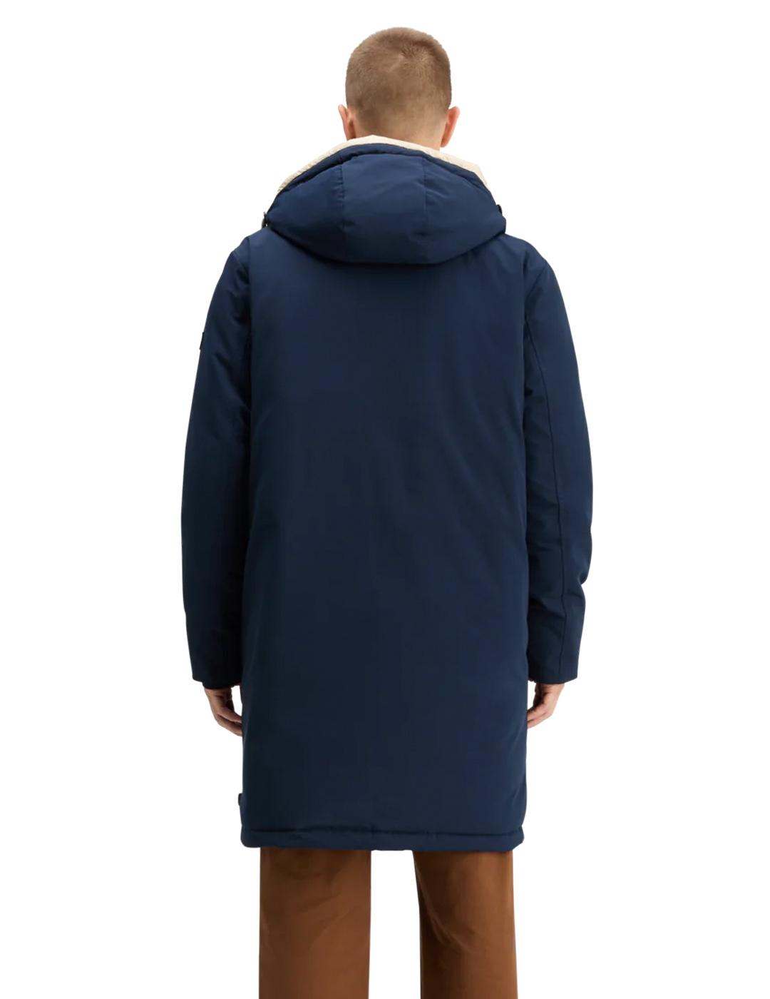 Scotch-Soda Parka Repelente Al Agua Hombre Azul Marino