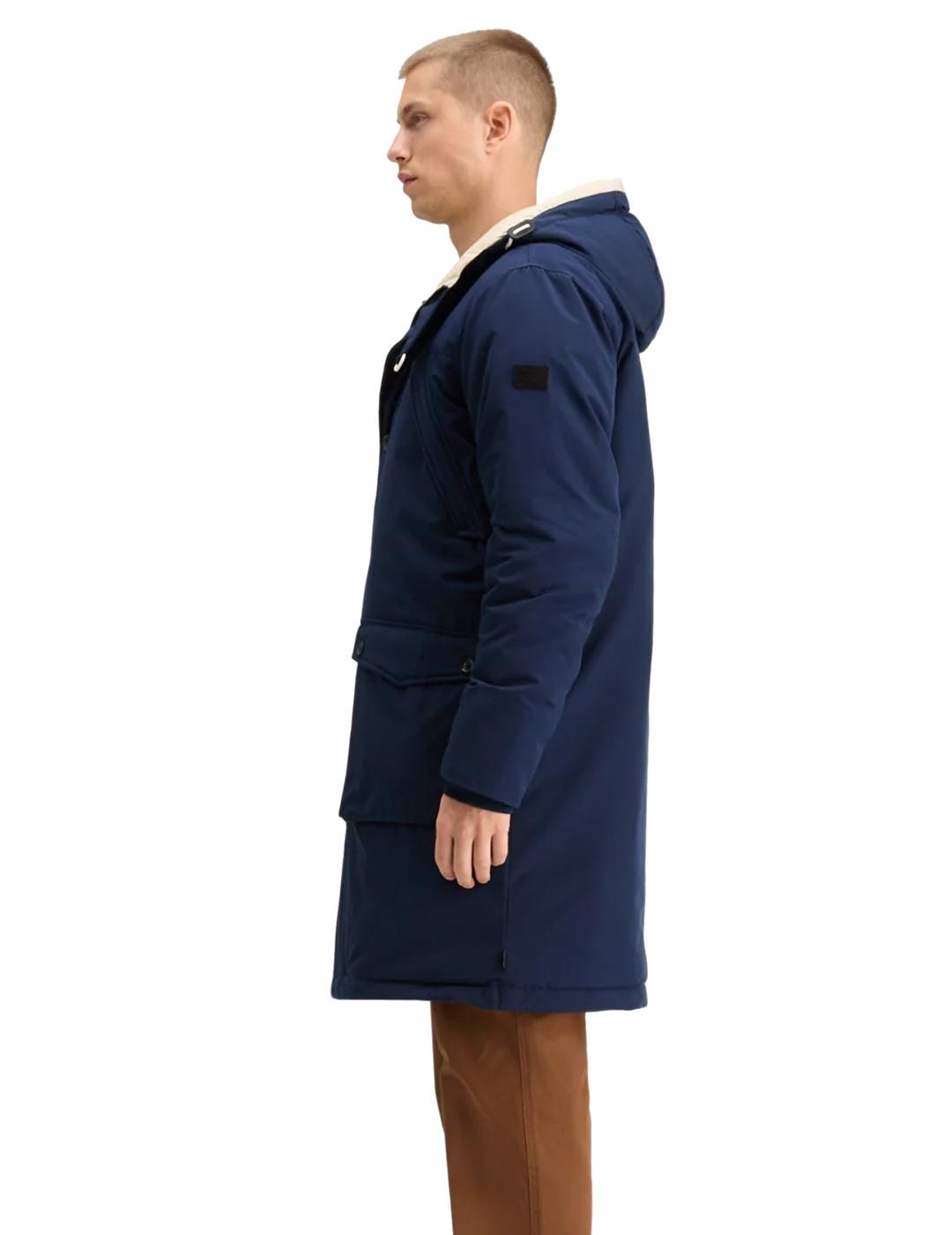 Scotch-Soda Parka Repelente Al Agua Hombre Azul Marino