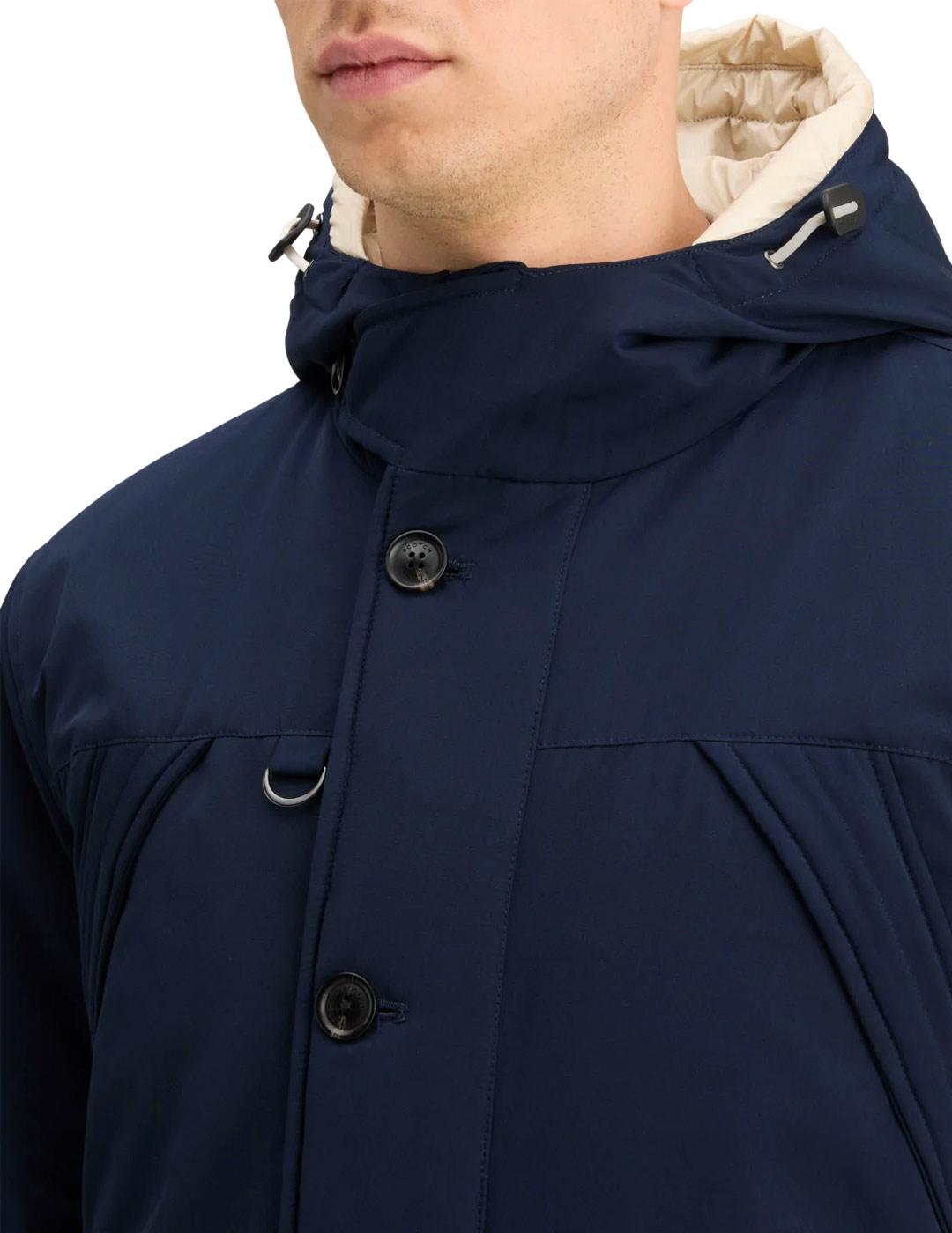 Scotch-Soda Parka Repelente Al Agua Hombre Azul Marino