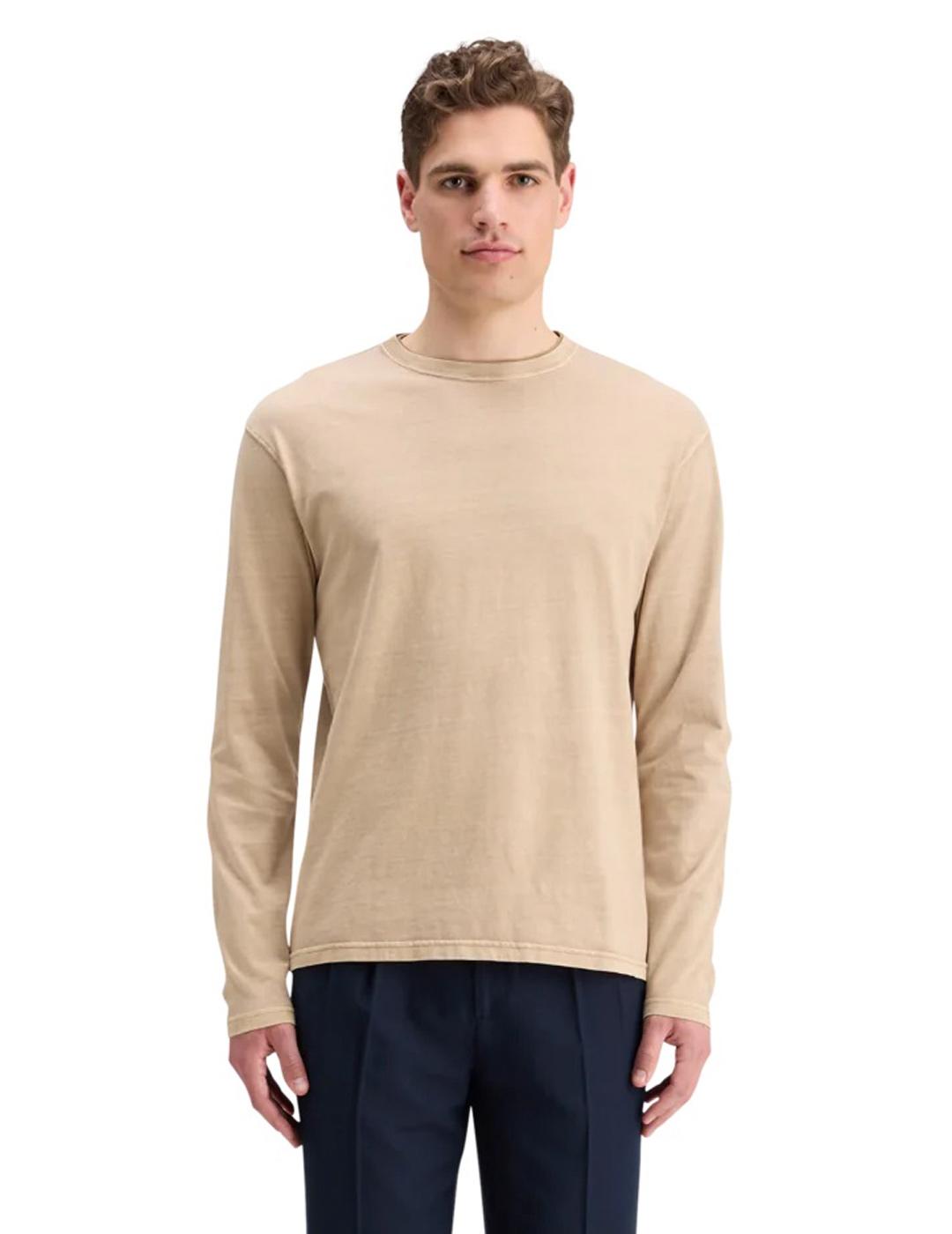 Scotch-Soda Camiseta Manga Larga Hombre Beige
