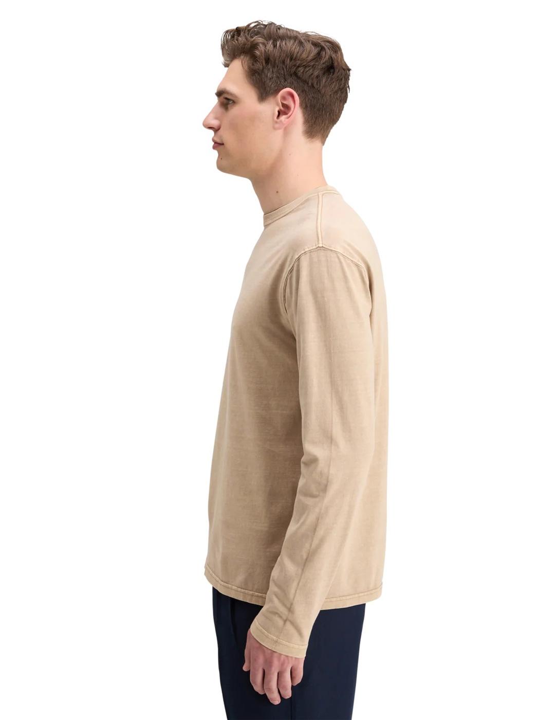 Scotch-Soda Camiseta Manga Larga Hombre Beige