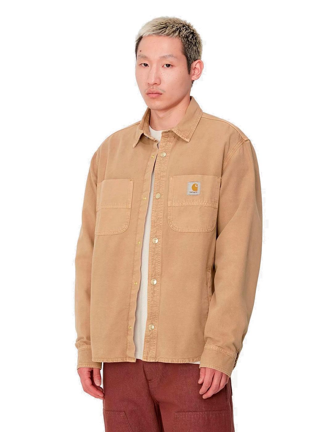 Carhartt Conro Shirt Jac Camisa Hombre Camel