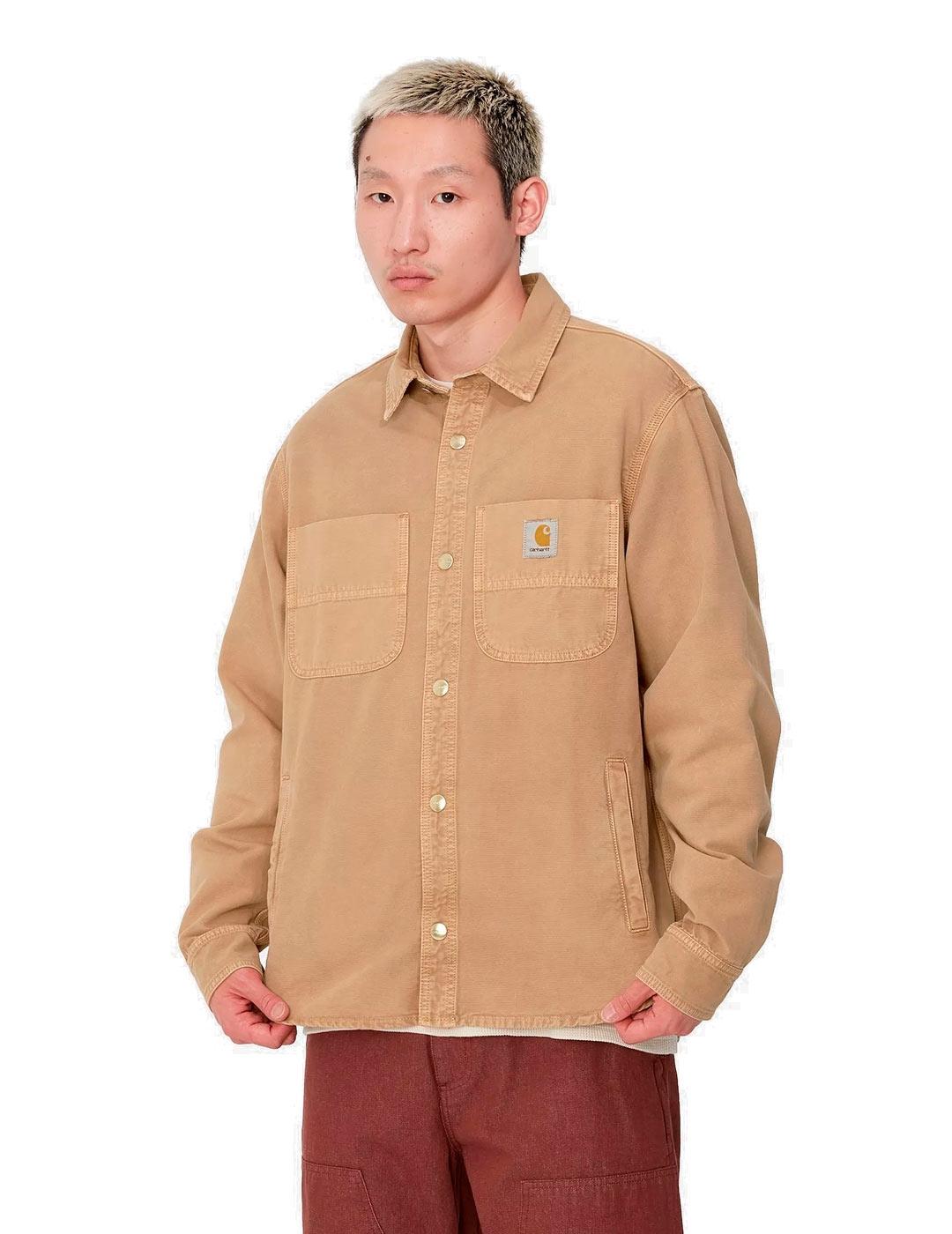 Carhartt Conro Shirt Jac Camisa Hombre Camel