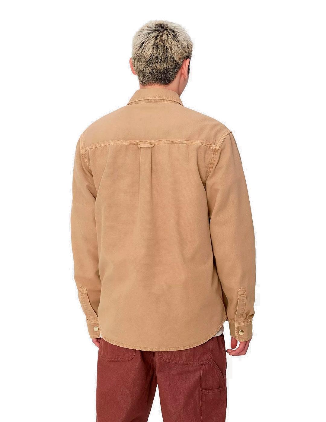 Carhartt Conro Shirt Jac Camisa Hombre Camel